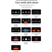 Bluetooth Kablosuz Kulaklık LCD Ekranlı Tüm Bildirimleri Ekran Üzerin De Görme ve Yönlendirme Arama