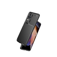 noktaks - Xiaomi Poco F4 - Kılıf Auto Focus Karbon Negro Silikon Kapak - Lacivert