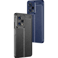 Kilifone - Xiaomi Redmi Note 12 5g - Kılıf Deri Görünümlü Auto Focus Karbon Niss Silikon Kapak