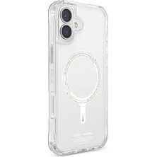 Skinarma iPhone 16 Uyumlu Kılıf Magsafe Özellikli Şeffaf Airbag Tasarımlı Skinarma Saido Nightglow Şeffaf