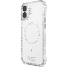 Skinarma iPhone 16 Uyumlu Kılıf Magsafe Özellikli Şeffaf Airbag Tasarımlı Skinarma Saido Nightglow Şeffaf