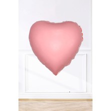 Pekshop Pembe kalp folyo balon 18ınç 45 cm  pembe renk balon
