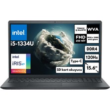 Dell Inspiron 3530 I5-1334U 16 GB 512 GB SSD 15.6" Fhd 120Hz Intel Iris Xe Graphics Freedos Taşınabilir Notebook I35303407U