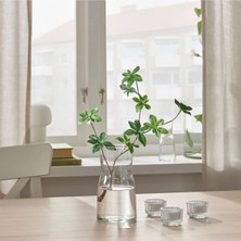 IKEA Tıdvatten Cam Vazo, Saydam Cam, 18 cm