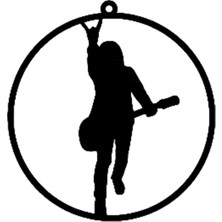 İglii Metal Gitarist Araba Dikiz Ayna Süsü Oto Aksesuar