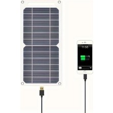 Taşınabilir Kamp Seyahat Acil Durum Güneş Enerjili Solar USB Telefon Powerbank Şarj Aleti  2W 5V