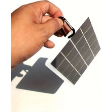 Taşınabilir Kamp Seyahat Acil Durum Güneş Enerjili Solar USB Telefon Powerbank Şarj Aleti  2W 5V