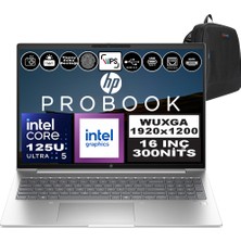 Hp Probook 460 G11 Intel Core Ultra 5 125U Ddr5 16GB 2tb SSD Intel® Aı Boost 16" Wuxga IPS Freedos Taşınabilir Bilgisayar A23BKEAF03 + Zetta Çanta