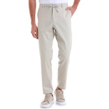 Taş Dinamik Fit Düz Yandan Cepli Pamuklu Jogger Pantolon