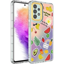 Kilifone - Galaxy A53 5g - Kılıf Sert Kamera Korumalı Desenli Korn Kapak