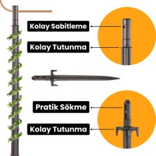 Ne Pratik Bitki Destek Çubuğu - Bahçe ve Saksı Bitkileri Için (220 Cm)