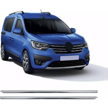 Brsplast Renault Express Uyumlu 2021 ve Üzeri Krom Cam Çıtası 2 Parça Paslanmaz Çelik