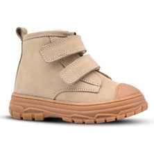 Kids A More Willey Çift Cırtlı Deri Bebek Bot Bej