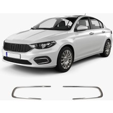 Brsplast Fiat Egea 2015-2019 Uyumlu Krom Sis Çerçevesi 2 Parça Paslanmaz Çelik