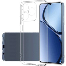 Adige Realme C61 Kılıf Silikon Şeffaf + Ekran Koruyucu