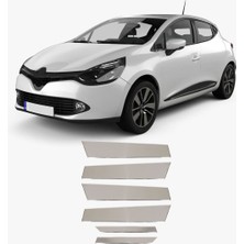 Brsplast Renault Clio 4 2012-2018 Uyumlu Krom Direk Nikelajı 6 Parça Paslanmaz Çelik