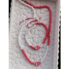 Amabel Jewelerys Türk Bayraklı, Kumboncuk Kolye ve Bileklik