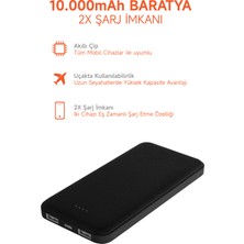 10.000 mAh Powerbank 2x USB Çıkışlı 1 Type-C ve 1 Micro Girişli SNP-3000-3001