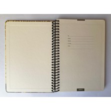 Colornote Papirüs Tuval Serisi Kareli Defter, Spiralli, Sert Kapaklı (Ön Kapak Görseli; Kucaklama-Gustav Klimt) 16 x 23 Cm, 100 Yaprak