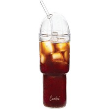 2'li Origami Cam Model Borosilikat Soğuk Kahve Kokteyl Meşrubat Bardak 2X300 ml