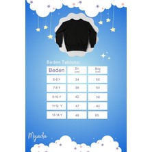 Myada Yeni Sezon Maskeli Özgürlük Heykeli Baskılı Baskılı Oversize Kapüşonlu Çocuk Sweatshirt 14635