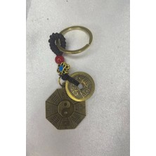 Rahan Feng Shui Yin Yan Bereket Şans Mutluluk Ejderha Çin Paralı Feng Sui Pagoda Anahtarlık