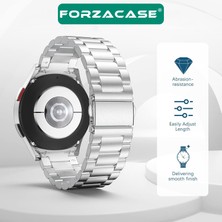 Forzacase Samsung Galaxy Watch 7 40MM ile Uyumlu Metal Baklalı Kordon Kayış - FC790