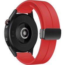 NovStrap Huawei Watch Gt6/Gt5/Gt4/Gt3/Gt2 46mm Pro/Se ile Uyumlu Kordon Silikon Magnet Toka 22mm Kayış