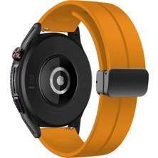 NovStrap Huawei Watch Gt6/Gt5/Gt4/Gt3/Gt2 46mm Pro/Se ile Uyumlu Kordon Silikon Magnet Toka 22mm Kayış