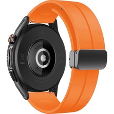 NovStrap Huawei Watch Gt6/Gt5/Gt4/Gt3/Gt2 46mm Pro/Se ile Uyumlu Kordon Silikon Magnet Toka 22mm Kayış
