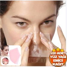 100 Adet Yüz Yağı Emici Kağıt Yüz Yağı Kontrol Mendili