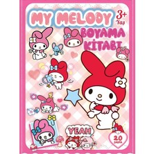 My Melody, Çocuklar Için Eğlenceli Boyama Kitabı, (+20), (Tam Sayfa Resimli Boyama Kitabı)