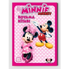 Minnie Mickey, Çocuklar Için Eğlenceli Boyama Kitabı, (+20), (Tam Sayfa Resimli Boyama Kitabı)