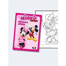 Minnie Mickey, Çocuklar Için Eğlenceli Boyama Kitabı, (+20), (Tam Sayfa Resimli Boyama Kitabı)