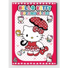 Hello Kitty, Çocuklar Için Eğlenceli Boyama Kitabı, (+20), (Tam Sayfa Resimli Boyama Kitabı)