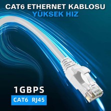 PrimeX Plus Primex PX-CAT605G 23AWG 5 Metre Gri Cat6 Ethernet Kablosu (Gigabit)