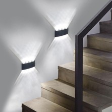 Edison 10W Modern Tasarım Dekoratif Aplik 6'LI LED Çift Taraflı Su Ve Toza Karşı Dayanıklı