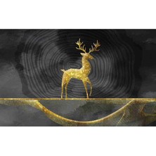 Arte Vista Golden Deer Kanvas Tablo