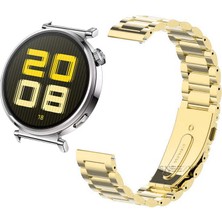 Sneezy Huawei Watch Gt5 41MM Ile Uyumlu Ironweft Paslanmaz Döküm Çelik Metal Kordon