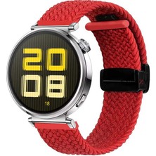 Sneezy Huawei Watch Gt5 41MM Ile Uyumlu Fiberlink Manyetik Tokalı Kumaş Örgü Kordon