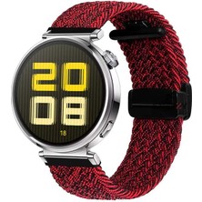 Sneezy Huawei Watch Gt5 41MM Ile Uyumlu Fiberlink Manyetik Tokalı Kumaş Örgü Kordon