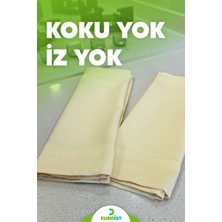 Euro İst 2 Adet Mikrofiber Temizlik Bezi Cam, Ayna, Mutfak, Banyo, Araç Genel Temizlik Bezi 30 x 40 cm Sarı Euroist