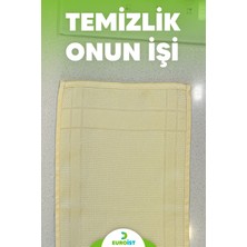 Euro İst 2 Adet Mikrofiber Temizlik Bezi Cam, Ayna, Mutfak, Banyo, Araç Genel Temizlik Bezi 30 x 40 cm Sarı Euroist