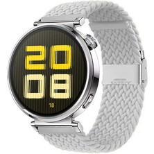 Sneezy Huawei Watch Gt 5 41MM Ile Uyumlu Metal Klips Solo Fiberlink Kumaş Örgü Kordon