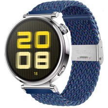 Sneezy Huawei Watch Gt 5 41MM Ile Uyumlu Metal Klips Solo Fiberlink Kumaş Örgü Kordon