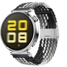 Sneezy Huawei Watch Gt 5 41MM Ile Uyumlu Metal Klips Solo Fiberlink Kumaş Örgü Kordon