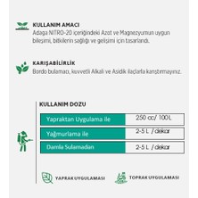 Adaga Nıtro-20 Ec Fertılızer Azotlu Gübre Çözeltisi Maximum Dal Gövde Ve Ürün Gelişimi 1 Lt