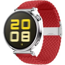Sneezy Huawei Watch Gt 5 41MM Ile Uyumlu Metal Klips Solo Fiberlink Kumaş Örgü Kordon