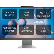Asus A3400 Intel Core I7 1355U 32GB 2tb SSD 23.8" Fhd Windows 11 Pro All In One Tümleşik Bilgisayar