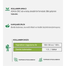 Adaga Zınc Ec Fertılızer Çinkolu Gübre Çözeltisi 1 Lt